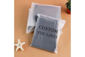 Recycled Pouches Frosted Apparel Ziplock Shipping Clothing Packing Bag Plastic Bags Poly Ldpe Zipper Ziplock Bags With Slider