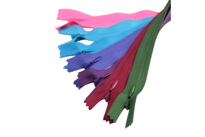 Wholesale Manufacturer #3 Custom LOGO Close End Invisible Zipper Colorful Nylon Zipper Sliders for Pillows