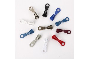 Fashion Handbags Bags Custom Metal logo Zipper Slider Hallow Metal Zipper for Sale Novel Design Metal Zipper Slider