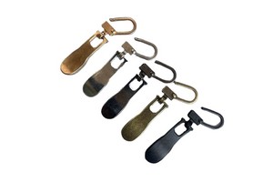 Custom Engraved Detachable Metal Zippers & Accessories Slider Zipper Sliders Zips Puller Lock for Zipper Repair for Hoodies