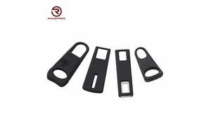Wholesale Custom Logo Black Brand Metal Zipper Puller with Slider Head for Closures
