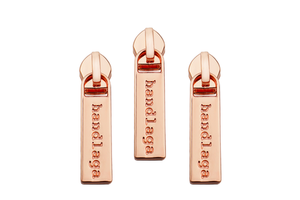 Wholesale Fashion Custom Logo Zipper Sliders 3/5/8 Inch Metal Slider Puller Multi-Color PVC for Handbags/Garments Zinc Material