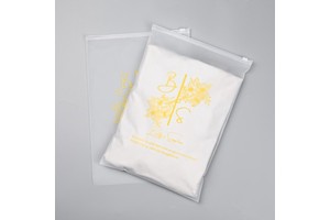 Custom Matte / Frosted LDPE Plastic Packaging Ziplock Zipper Bags With Slider for Clothes Packing