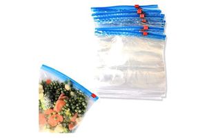Heavy Duty Quart 1L Slider Freezer Bags Expandable Bottom Security Plastic Ziplock for Freezing Food Items for Sushi Packaging