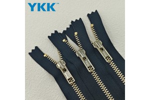 For YKK 5# Light Gold Nickel Separating Zipper for Sewing for Crafts Jackets Coats Vest Bags Luggage