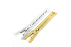 DAWEI Wholesale 5# 8# Resin Metal Zipper Plated Color Teeth Auto Lock Slider Down Jacket Zipper Copy Metal Teeth