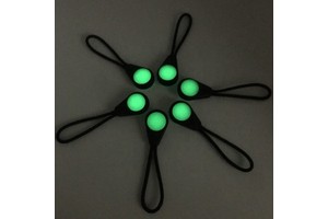 Factory Price Fashion Fluorescent Green Rubber Zipper Handle Zipper Puller Cord Tail Rope for Garment