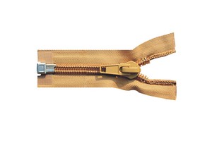 Open-End Zipper with Pin Lock Slider Auto Lock Feature Nylon/Plastic/Metal Material 100 Length for Mattress & Garment Use