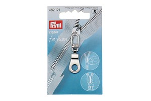 Prym Fashion 482121 Garment Zipper Pullers Eyelet Metal Silver-coloured, 1 piece
