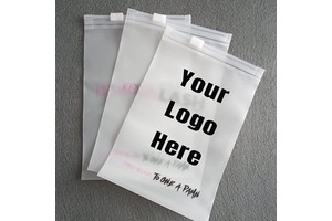 Custom Clothing Ziplock Bags frosted PVC Plastic with Gravure Printing for Garment Fur Packaging Storage Zipper Top Closure