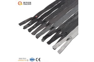 Custom Fashion Trend Waterproof Zipper Nylon Reverse PU Laser Stripe Silk Check Waterproof Zipper