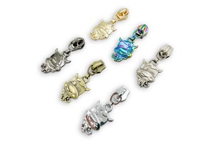 Fashion Stylish Cow Design Zipper Sliders for Bags