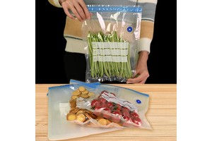 Freezable Mini Medium Large Best Slider Food and Freezer Seal Label Bag Plastic Vacuum Fresh-keep Zipper Bag for Vegetables Meat