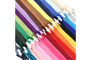 Popular for Invisible Nylon Close-End Zippers Model 3# with Semi-Auto Lock Slider for Garment Home Textile & Bags