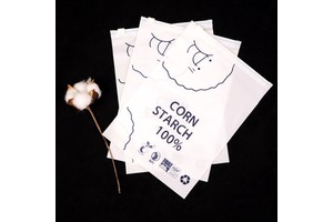 Customizable Logo Frosted Matte Biodegradable Plastic Packaging Bags Zipper for Composting Use with Shoes Socks Fur