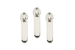 Wholesale Blank #3 Silver Zipper Puller Custom 3# Nickel Metal Zipper Pull for Purse