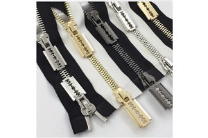 Zipper New Fashion Aluminum Zipper With White Teeth Open Ended Zipper
