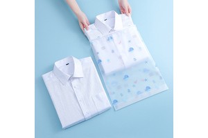 Hot Selling Custom Logo Printing Transparent Frosted Biodegradable Zipper Bag for Clothing Packaging for Socks and Shoes