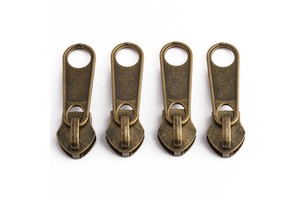 Zipper Manufacturer 10# Non Lock Zinc Alloy Zipper Pull Metal Zipper Slider for Outdoor Backpack