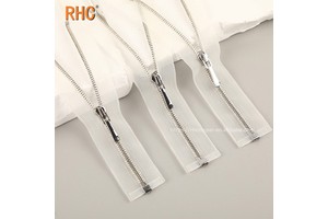 Designer Mini 1# Metal Zippers for Labubu Doll Clothes Transparent Mesh Tape Open-End Eco-Friendly Clothing Accessories