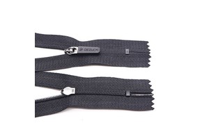 Semi-auto Lock Rubber Puller Reverse Nylon Zipper Close End Waterproof Zipper 3# for Jackets