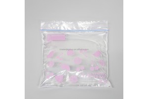 Eco-Friendly Zipper Resealable Food Packaging Plastic Ziplock Bag PE Zipper Lock Packaging Slider Self-Sealing Plastic Bag