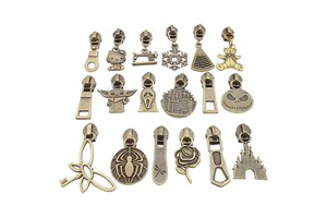 Custom Logo Metal Zipper Pull Design Handbag Alloy #5 Nylon Zipper Slider for Bag