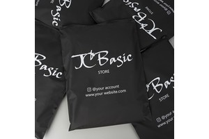 Black Matte High Quality Ziplock Bag Resealable PE Plastic Self-Sealing Clothing Packaging Zip Bag for Socks Business