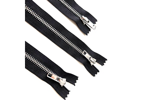 High Quality 5# Brass Y Teeth Paint Metal Zipper with Auto Lock Slider Nickel Color Closed End for Jeans Shoes Garments