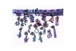 Custom Castle Puller Logos rainbow Alloy Decorative Zipper Pull Tags for Handbag