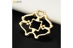 Custom Gold-Painted Zinc Alloy Luxury Metal Zipper Pulls Personalized Design for Garment