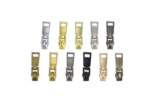 High End Quality Customized Zipper Slider 5# Gold Plated Zinc Alloy Metal Zipper Head Wholesale High Quality Customized Bags