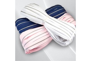 Long Chain 3# Metal Zipper Roll High Quality Continuous Titanium Alloy Zipper Roll