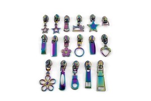 New Promotion From China Manufacturer Custom Logo Embossed Metal Zipper Puller for Bags/Clothing Zipper Sliders