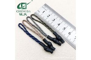 Customized Heat Shrink Tubing, PE Tubing, TPU Zipper Puller, Rubber Silicone Rope zipper pull puller for sport Clothing