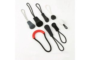 Excellent Quality Durable Rubber Zipper Pulls Custom Logo Attractive Plastic PVC Zipper Puller High-Durable Sliders for Clothing