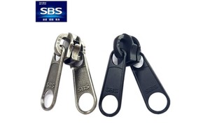 Custom Size Double Nylon Manual Zipper Sbs Double-Sided 5# 8# Long Card Slider For Clothing Luggage Garments Metal Material