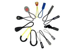 Newest Custom Color Soft PVC Rapid Clothing Rubber Plastic Silicone Zip Pullers Zipper Sliders