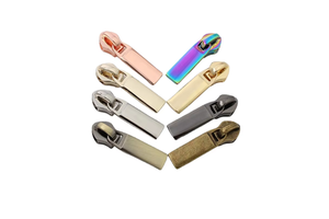 Trendy Zip Head Metal Puller Slider Colorful Power Press Bag Accessory Special Garment Fabric Parts & Accessories