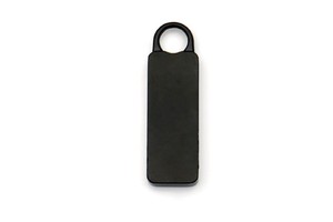 Professional Custom Metal Zipper Pull with Black PVC for Fabric and Backpack