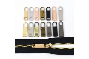 Deepeel ZT048 Metal Zipper Puller Tab Bags Clothes Detachable Spring Zip Slider Head Replacement Universal Zippers Accessories