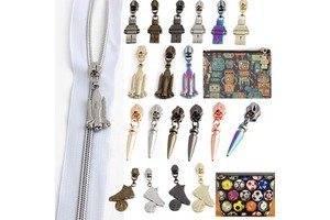 Bag DIY Accessories Custom Zipper Puller Zinc Alloy 5# Nylon Personalized Design Zip Sliders Zipper Pulls for Handbags