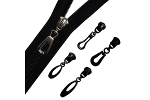 High Quality Metal Plated Gold Zipper Puller Custom Logo Plastic Zipper Slider Manufacturer Supply High Zipper Slider