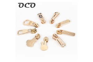 OCO Wholesale 5# Metal Zipper Head Zinc Alloy Zipper Puller Non Lock Zipper Sliders for Luggage