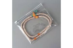 Hot Sale Custom Jewelry Bag Small Slider PVC Plastic Bags for Jewelry Packaging Luxury Zipper Bag Frosted Mini Pouch