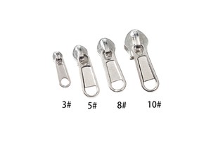 Wholesale Nylon Zipper Pulls Slider Non-Lock Zipper Head Zinc Alloy/Metal for Clothing Bags Garments Shoes