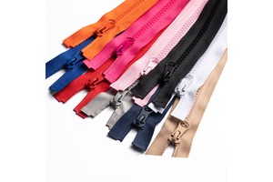 Wholesale Customized No. 5 Open-end Resin Zippers Low Price Fashion Colored Zipper for Garment Bag