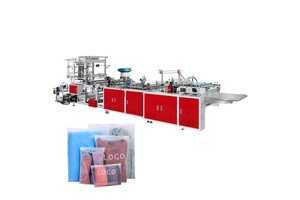 Fully Automatic Plastic Slider Zipper Bag Garment Bag Side Sealing Bag Making Machine
