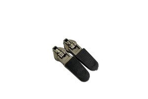 Alloy Metal Zipper Pulls Plastic Rectangle Injection Molding Patterns Garment Rubber Pullers for Clothing Bags