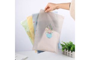 Custom Logo Clear Transparent Frosted Pvc Zipper Poly Bag for Clothing Packaging Biodegradable Plastic Bag